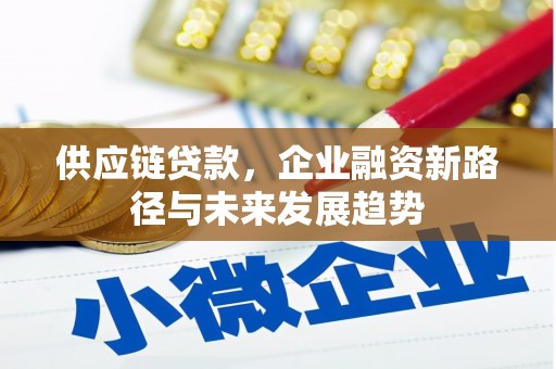 荔浦供应链贷款，企业融资新路径与未来发展趋势