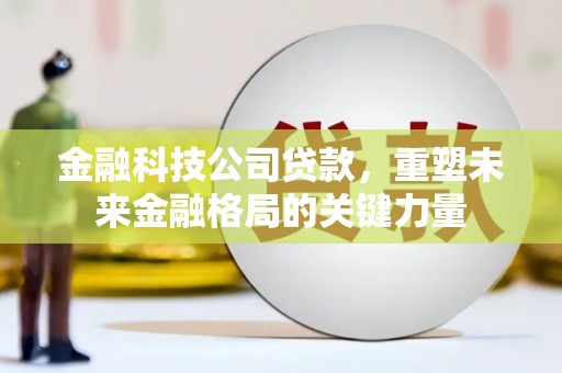 荔浦金融科技公司贷款，重塑未来金融格局的关键力量