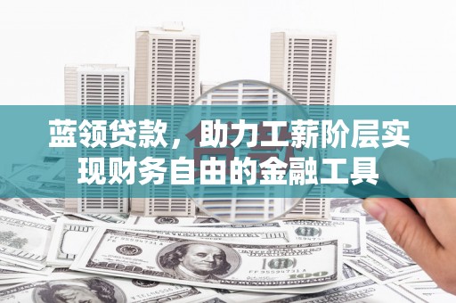 荔浦蓝领贷款，助力工薪阶层实现财务自由的金融工具