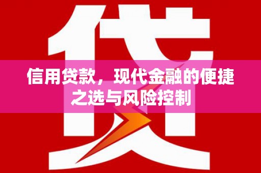 荔浦信用贷款，现代金融的便捷之选与风险控制