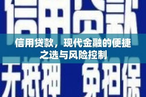 荔浦信用贷款，现代金融的便捷之选与风险控制