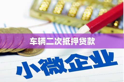 荔浦车辆二次抵押贷款
