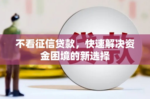 荔浦不看征信贷款，快速解决资金困境的新选择