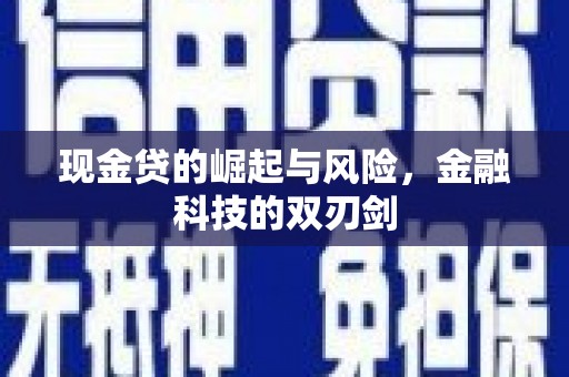 荔浦现金贷的崛起与风险，金融科技的双刃剑