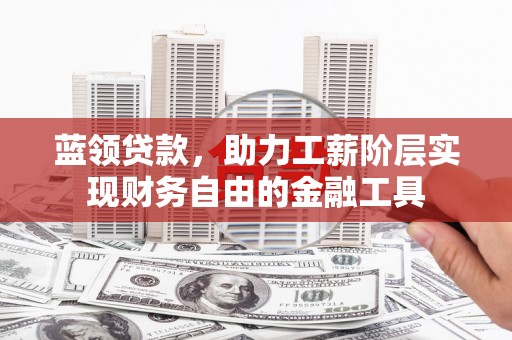 荔浦蓝领贷款，助力工薪阶层实现财务自由的金融工具