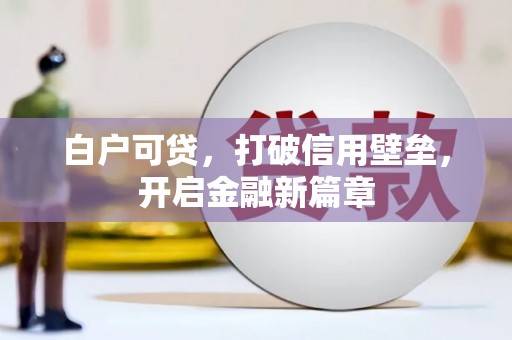 荔浦白户可贷，打破信用壁垒，开启金融新篇章