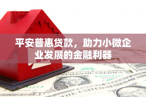 荔浦平安普惠贷款，助力小微企业发展的金融利器
