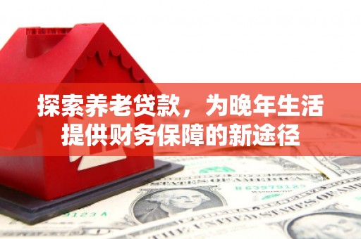 荔浦探索养老贷款，为晚年生活提供财务保障的新途径