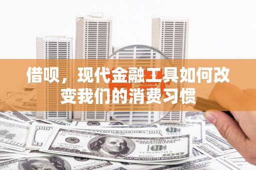 荔浦借呗，现代金融工具如何改变我们的消费习惯