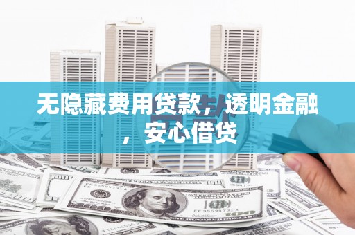 荔浦无隐藏费用贷款，透明金融，安心借贷