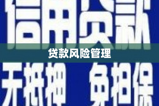 荔浦贷款风险管理