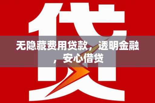 荔浦无隐藏费用贷款，透明金融，安心借贷