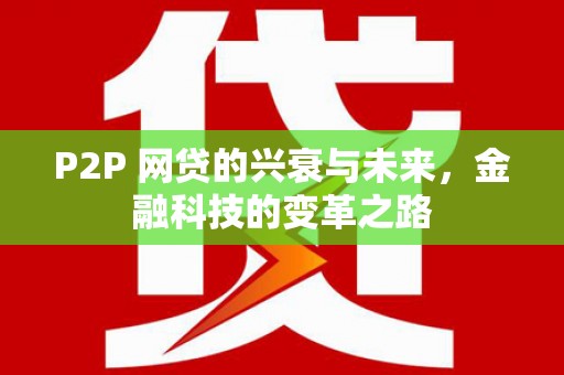 荔浦P2P 网贷的兴衰与未来，金融科技的变革之路