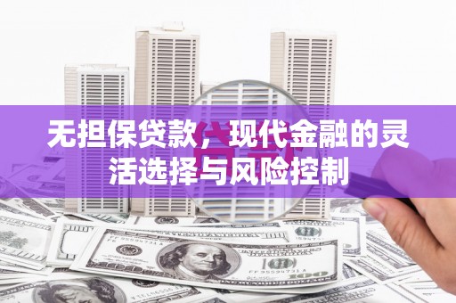 荔浦无担保贷款，现代金融的灵活选择与风险控制