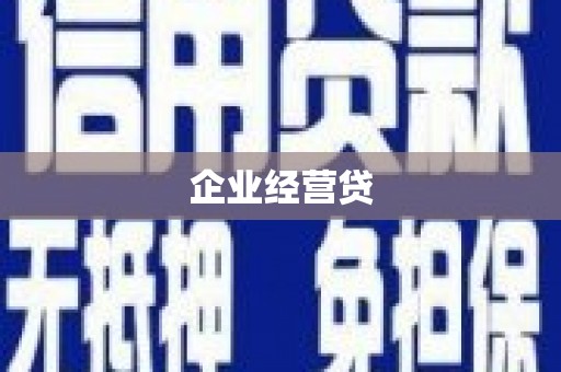 荔浦企业经营贷