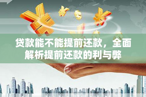 荔浦贷款能不能提前还款，全面解析提前还款的利与弊