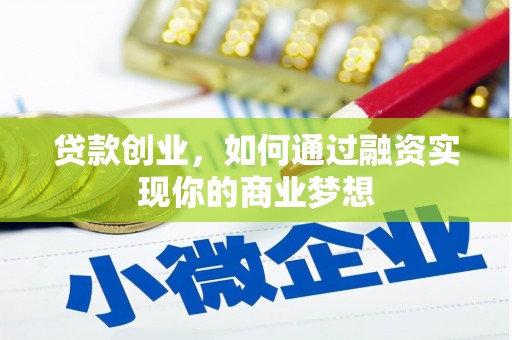 荔浦贷款创业，如何通过融资实现你的商业梦想