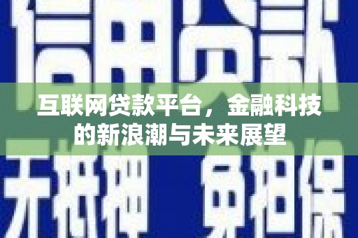 荔浦互联网贷款平台，金融科技的新浪潮与未来展望
