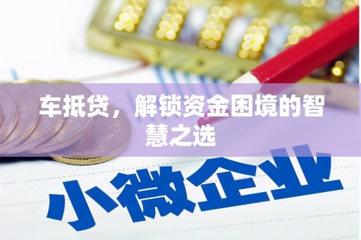 荔浦车抵贷，解锁资金困境的智慧之选