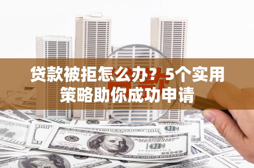 荔浦贷款被拒怎么办？5个实用策略助你成功申请