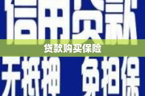 荔浦贷款购买保险