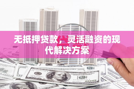 荔浦无抵押贷款，灵活融资的现代解决方案